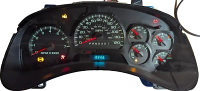 2002-2009 CHEVY TRAILBLAZER INSTRUMENT CLUSTER SPEEDOMETER REMAN REBUILT W/O DIC - Image 1 of 3