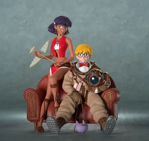 NADIA DAS GEHEIMNIS DES BLAUEN STEINS Action Figuren HARZ DIORAMA GEMALT MIT MA - Bild 1 von 3