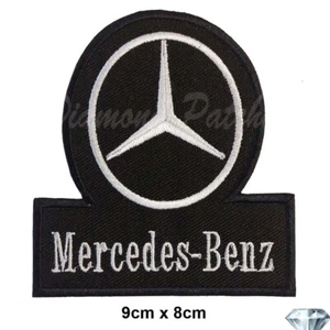 Mercedes Classic embroidery patch iron sew on car Fuel oil racing fashion badge - Picture 1 of 3