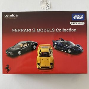 TOMICA Ferrari Collection 3 Premium Models Set (Testarossa, F40 & FXXK) BC55