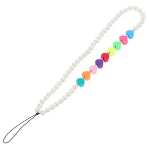 Heart-shaped Mobile Phone Chain Lanyard Cellphone Hanging Straps - Zdjęcie 1 z 12