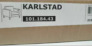 Funda antideslizante para sillón IKEA Karlstad Korndal marrón para silla Karlstad grande - Imagen 1 de 4