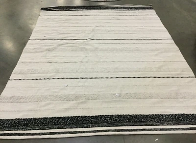 Alfombra manchada marfil/negro 8' x 10', precio rebajado 1172656356 STK512A-8 Foto 1 de 4