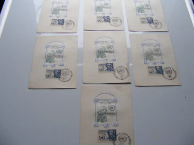 Brazil United Nations Day 1957 Commemorative Stamped Leaflet Numbered 0918 -0941 - Image 1 of 4