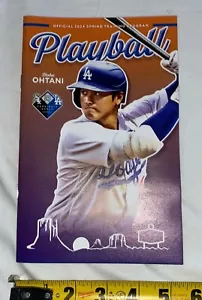 2024 Los Angeles Dodgers Spring Training programma baseball Shohei Ohtani copertina - Foto 1 di 4