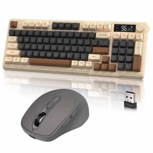 PBT Wireless Membrane Gaming Keyboard Scient Keys with Knob Rainbow Backlit - Picture 1 of 15