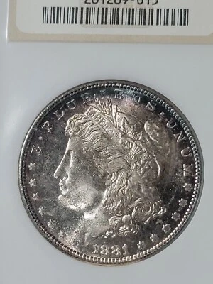 1881 S $1 Morgan Dollar MS65PL NGC Toned - Image 1 of 4