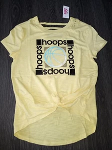 Girls justice lattice bk basketball top size 7 new yellow  - Picture 1 of 3