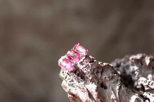 Hot Pink Topaz Sterling Silver Ring - Picture 1 of 1