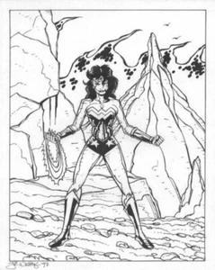 Dibujo de la Comisión Wonder Woman de Jim Whiting - 1997 - Imagen 1 de 1