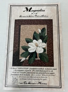 Magnolia Quilt Pattern Designers Workshop Vtg 1997 Eileen Sullivan New 25” X 30” - Picture 1 of 3