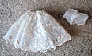 Vintage Barbie Floral Petticoat Slip Skirt Pak #921 w/Panties Pink White Tagged - Bild 1 von 6