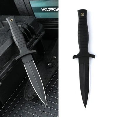 Cuchillo de bota de caza de 8,8" cuchillo de hoja fija con funda cuchillos tácticos de camping Foto 1 de 4