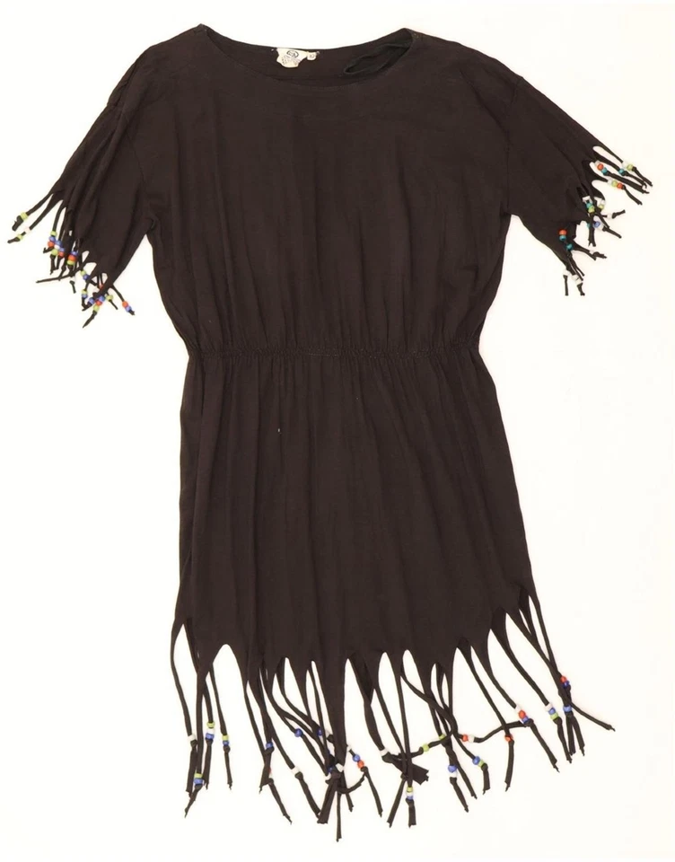 C&A Mujer Camiseta Vestido EU 42 Grande Negro Algodón BG09 Foto 1 de 3