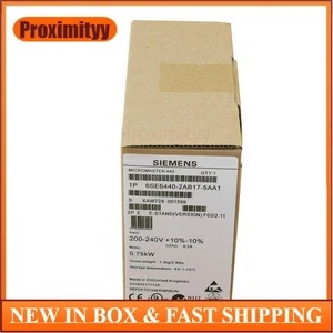 New Siemens 6SE6440-2AB17-5AA1 6SE6 440-2AB17-5AA1 MICROMASTER440 without filter - Picture 1 of 4