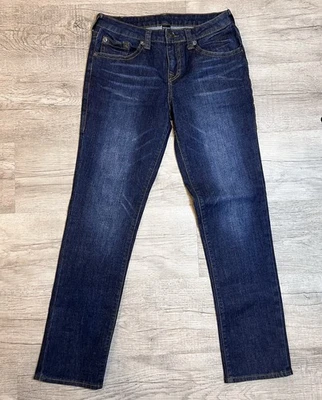 True Religion Jeans Girls Sz 18 Geno Relaxed Slim Dark Denim - Image 1 of 4