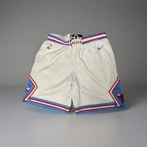 Chicago Bulls Basketball Shorts Herren XL weiß rot blau NBA Nike Dri-FIT - Bild 1 von 12