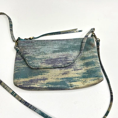 HOBO Int'l Leather Darcy Convertible Crossbody, Satchel, Baguette Cracked Glass - Image 1 of 4