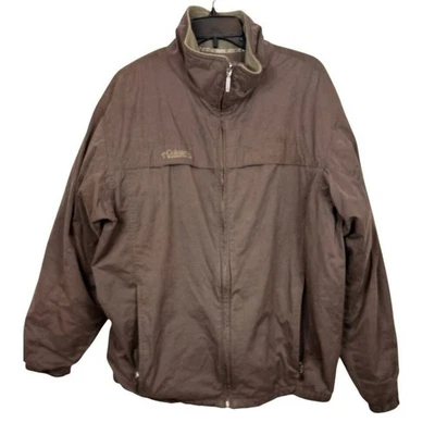 Columbia Mens Tall Brown & Olive Full-Zip Jacket With Fleece Lining Size LT - Image 1 of 4