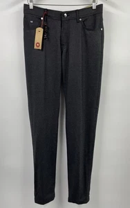 Marco Pescarolo Nerano Cashmere Dark Grey Trousers Pants 38 US 54 IT Large - Picture 1 of 19