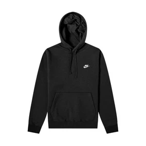 Nike Men's Sportswear Club Fleece Hoodie Pullover Black Extra Small XS NWT - Picture 1 of 1