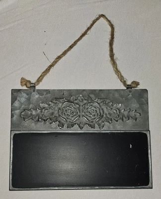 Blechschild Tafel Rosendeko Mit Aufhängeband Memotafel Wandschild  20x15cm - Bild 1 von 2