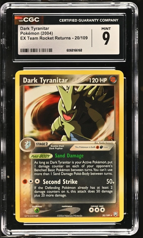 Pokemon CGC 9 Dark Tyranitar EX Team Rocket Returns 20/109 - Image 1 of 2