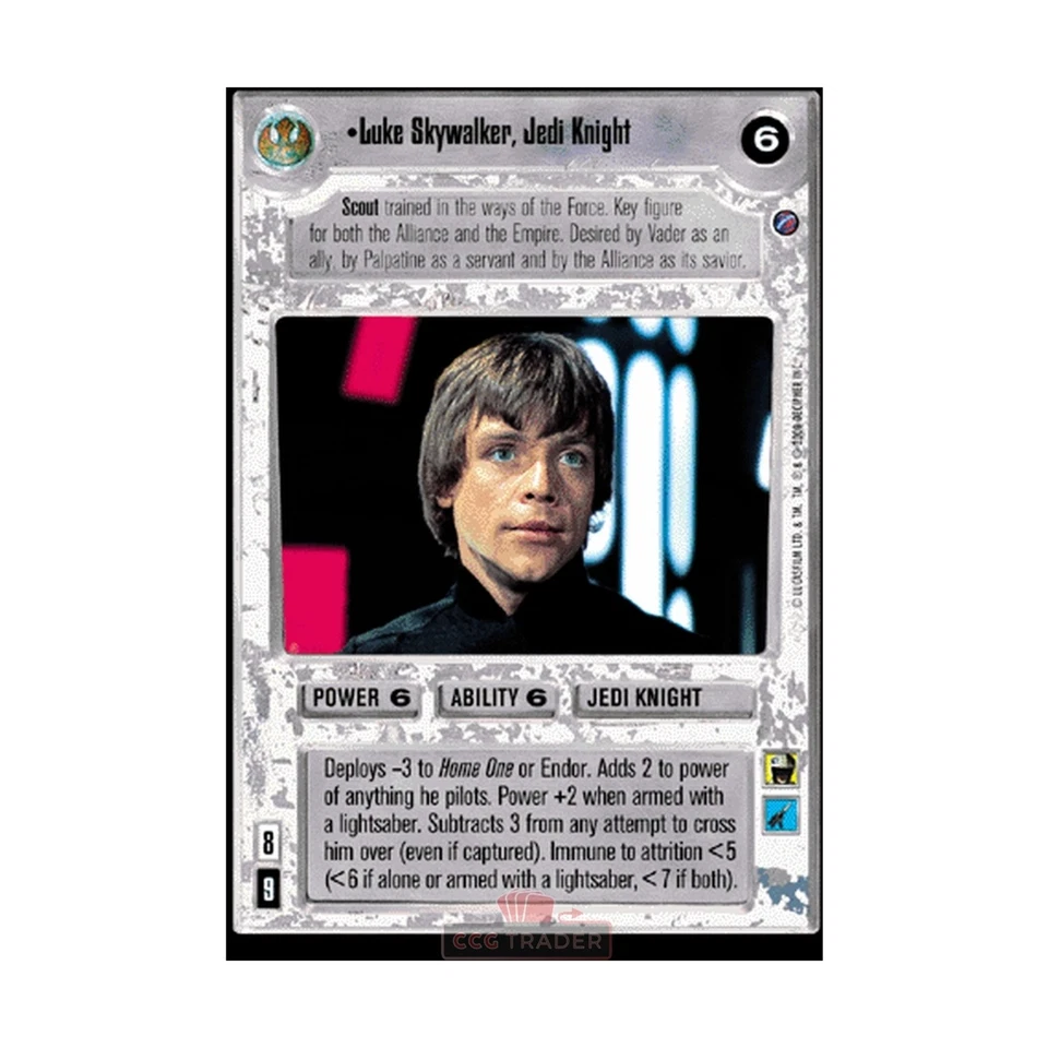 Decipher Star Wars CCG Luke Skywalker - Jedi Knight NM - Image 1 of 1