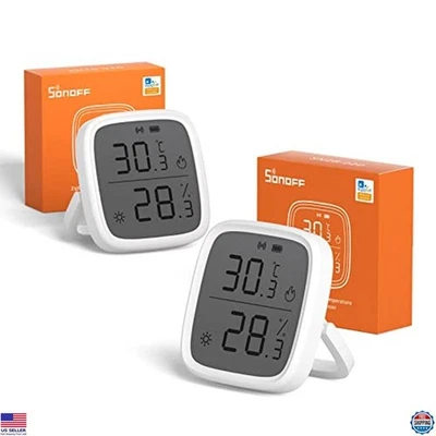 SONOFF SNZB-02D Zigbee Indoor Temp & Humidity Sensor - LCD Thermometer, 2-Pack - Image 1 of 4