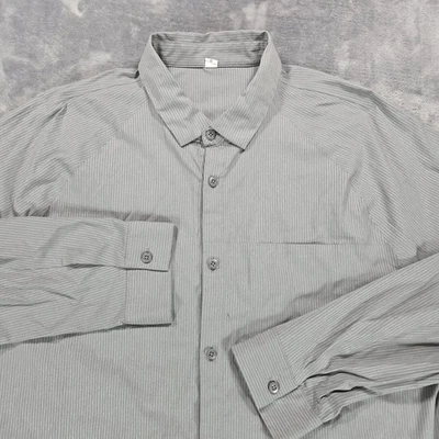 Lululemon Commission Shirt Mens XL Gray Casual Pocket Long Sleeve Performance - Image 1 of 4