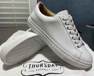 Thursday Boot Co. Premier Low Top Sneakers (White) Men's Size 7 - Picture 1 of 8