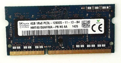 Hynix 🔧 4GB DDR3L-1600 (PC3L-12800S) Laptop RAM SO-DIMM 🟥 ☆ - Image 1 of 2