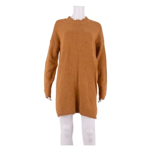FAT FACE Womens Jumper Dress Yellow Knit Long Sleeve Short UK 12 - Picture 1 of 8