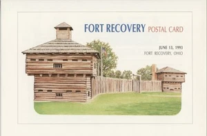 #UX169 19c Fort Recovery Postal Card First Day Ceremony  Program - Picture 1 of 1
