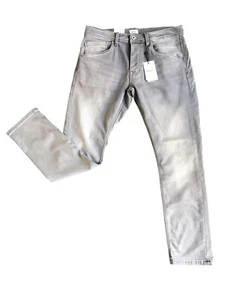 PEPE JEANS NUEVO CON ETIQUETAS Gymdigo Track Para hombres W36 L32 Gris Elástico Jeans Pierna Recta - Imagen 1 de 22