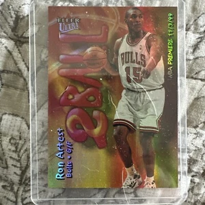 Ron Artest BASKETBALL CARD FLEER ULTRA 2BALL RON ARTEST CHICAGO BULLS - Picture 1 of 10