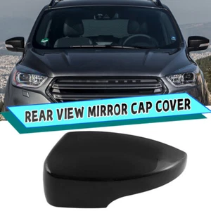 For Ford Kuga Escape MK2 2013~2019 Black Wing Mirror Cover Cap Replacement Left - Picture 1 of 13