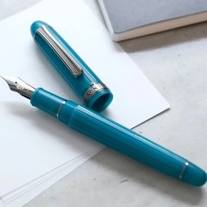 Platinum #3776 Wagner 2024 14K Fountain Pen Azure Dragon M Nib NEW - Picture 1 of 4