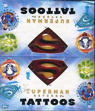 Superman Returns Tattoos Bubble Gum Card Box 24 Packs Topps 2006