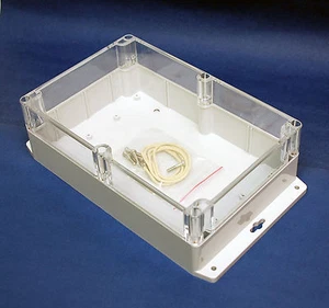 1pc Sealed Polycarbonate Enclosure Cabinet Case G232CMF 222x146x75mm IP65 Gainta - Picture 1 of 7
