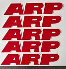 Lot de 5 - Produits de course ARP - Autocollant automobile : 9-1/2" x 1-7/8"