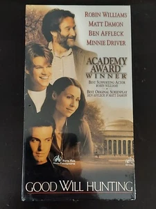 Good Will Hunting 1997 VHS NEW Sealed Matt Damon Robin Williams Minnie Driver - Picture 1 of 3