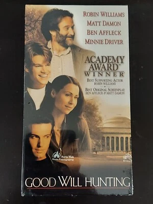 Good Will Hunting 1997 VHS NEW Sealed Matt Damon Robin Williams Minnie Driver - Image 1 of 3