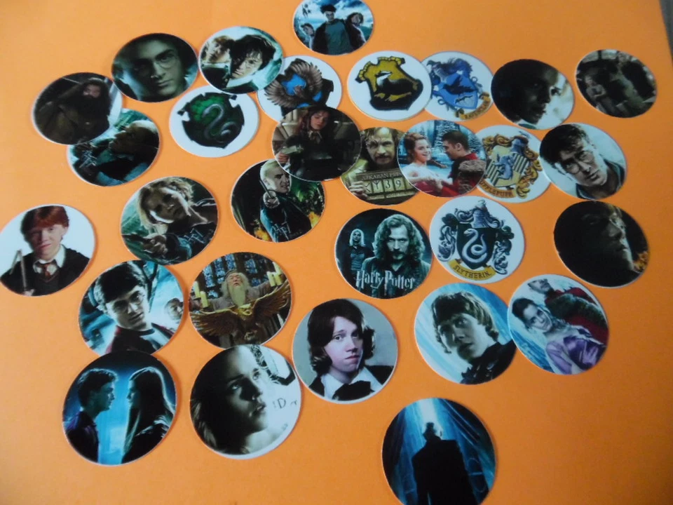 Imágenes precortadas de tapa de botella de una pulgada HARRY POTTER MIX PELÍCULA Envío gratuito Foto 1 de 1
