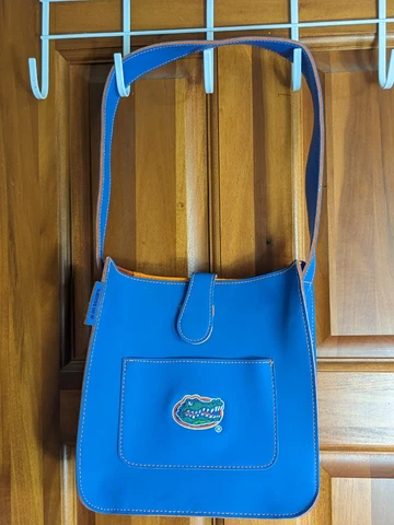 Alan Stuart/Florida Gators-Woman Purse/Tote-Blue/Orange-Embroidered Logo Cover
