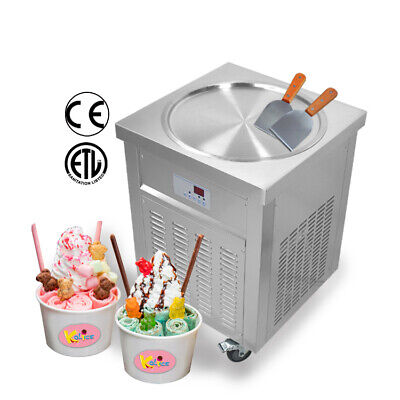 Kolice Commercial 50cm Pan Rolled Ice Cream Machine, Yogurt Fry Ice Cream Maker • 2,250£