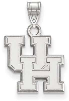 Colgante pequeño de plata esterlina de la Universidad de Houston por LogoArt Foto 1 de 2