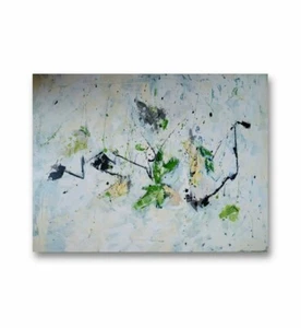 Abstract Oil Painting 0,8 m×0,6 m                      on Stretched Canvas - Picture 1 of 4