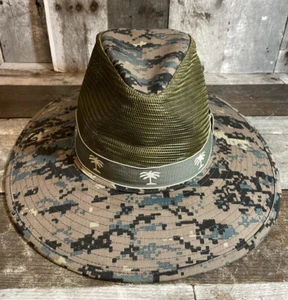 Headwear Outback Safari Vented Mesh Camouflage Hat 100% Cotton Small/Medium - Picture 1 of 8