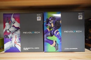 Kaiyodo Revoltech Yu-Gi-Oh! Figura 5D's Junk Warrior & Duel Monsters GX E-Hero Neos - Imagen 1 de 8